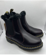Dr. Martens 2976 Leonore Faux Fur Lined Chelsea Boots Oxblood Atlas US W... - £86.56 GBP
