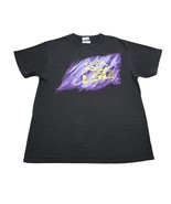 LSU Tigers Shirt Mens M Black Purple Gold Football Gym Team NCAA Tee - £12.36 GBP