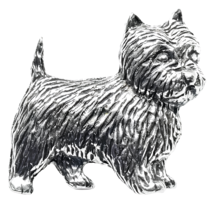 Westie Dog Pin Badge Brooch Pet West Highland Terrier Pewter Badge By A R Brown - £6.91 GBP