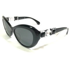 CHANEL Sunglasses 5443-H-A c.501/S4 Black Clear Faux Pearl Cat Eye Black Lenses - £206.89 GBP