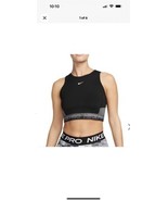 Women&#39;s Nike ProTight Fit Dri Cropped Tank Top Black SZ XS - $240.99 MXN