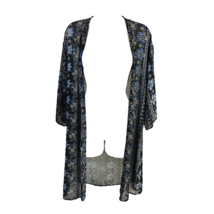 Forever 21 Womens Kimono Multicolor Floral Short Sleeve Open Front Boho S - £17.56 GBP