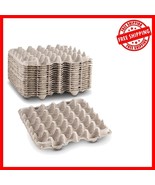 Pulp Fiber Egg Cartons - Rustic 30-Egg Crates for Eco-Friendly Storage - $660.61 MXN