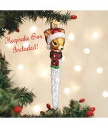 Reindeer Icicle Old World Christmas Blown Glass Collectible Holiday Orna... - £15.75 GBP