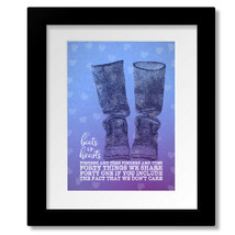Boots or Hearts - Tragically Hip - Song Lyric Inspired Print Canvas or P... - $19.00+