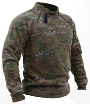 Tactical Outdoor Hunting Jacket Fleece Pullover Windproof Coat Military ... - £17.17 GBP