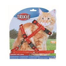 Trixie 41893 Cat Set of Harness and Lead for Large Cats Nylon Patterned ... - $33.00