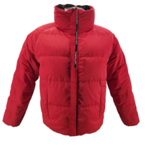 Tory Burch Womens colorblock reversible  puffer satin down jacket M - $179.54