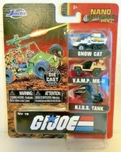 NEW Jada Toys 32083 G.I. Joe 3-Pack Nano Hollywood Rides Die-Cast Vehicles GI - £10.42 GBP