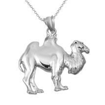 925 Sterling Silver Desert Camel Travel Pendant Necklace - £27.09 GBP+