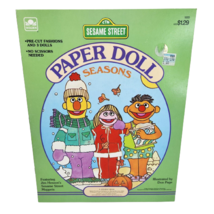 VINTAGE 1984 PAPER DOLL SESAME STREET SEASONS JIM HENSON BOOK NEVER USED... - $19.00