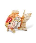 Bejeweled Simulated Pearls Goldfish Trinket Box - $129.91 CAD