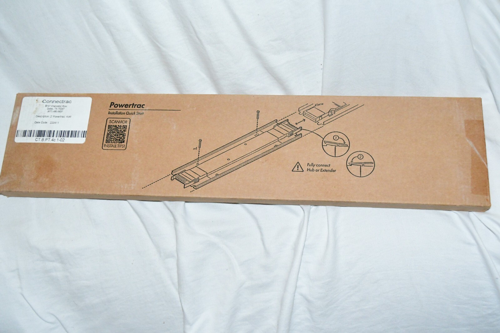Legrand Connectrac CT.B.PT.4c.1-02 2&#39; Powertrac 4ckt Brand new rare w4c #1 - $40.95