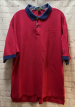 Outer Banks men vintage 90s polo XXL pink purple Nortel Logo US Independents - £14.79 GBP