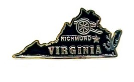 Virginia State Outline Hat Tac or Lapel Pin - £4.88 GBP