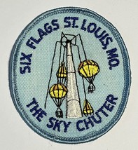 Six Flags - The Sky Chuter - Patch Blue - St Louis, Mo. Missouri - £5.46 GBP