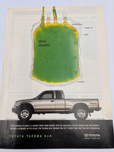 Rare Toyota Tacoma 4X4 4WD Original Magazine Print Ad - £9.48 GBP