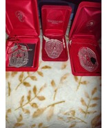 Waterford Crystal 12 Days Of Christmas Ornaments Set 3  1993-1995 - $567.55 MXN