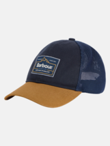 Barbour Bankside Trucker Cap Hat Navy Russet - $79.17