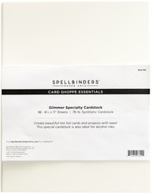 Spellbinders Glimmer Specialty Cardstock 8.5&quot;X11&quot; 10/Pkg-  - £14.43 GBP