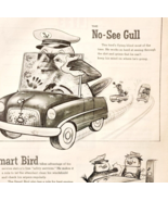1956 Ethyl Gasoline Advertisement Gas &amp; Oil No See Gull Bird Automobilia... - $545.46 MXN