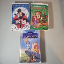 Disney VHS Lot 101 Dalmatians Glenn Close Robin Hood Lion King Walt Disney - £11.48 GBP