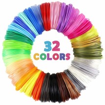 MIKA3D 32 Colors 3D Pen PLA Filament Refills, Each Color 10 Feet, Total 320 - £25.72 GBP