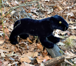 Dakin Black Panther Plush Realistic Stuffed Animal 1970s Pillow Pets 22 ... - $19.14