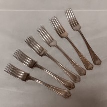 International Silver Hampden Dinner Forks 6 Silverplated 7.5&quot; - £19.62 GBP