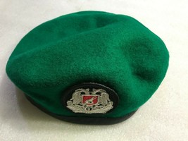 ALBANIAN NEW MILITARY GREEN BERET ARMY ORIGINAL HAT CAP UNUSED-SIZE 9 - $29.70