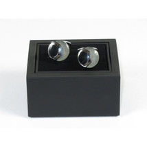 Men J.Valintin Cufflinks by Vitorofolo for French Cuff Shirt V35-2 Silver stones image 2