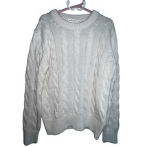 J. Crew Crewcuts Kids Unisex Cable-Knit Fisherman Sweater Cream Size S(6-7) Nwot - £14.93 GBP