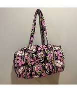 Vera Bradley Small Duffel bag Pirouette Pink 16” Floral Weekender Travel - $53.77 CAD