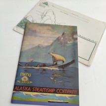 Vintage 1950 Alaska Steamship Company Dinner Menu with envelope - £37.18 GBP