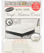 Heavy Duty Deep Pocket Vinyl Mattress Cover With A Zipper (King, 12). - $17.93