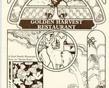 Golden Harvest Restaurant Menus Main Street Vantage Washington 1990&#39;s - $21.78
