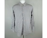 Peter Millar Men&#39;s Long Sleeve Dress Shirt Size Large Multicolor Plaid TG1 - $19.79