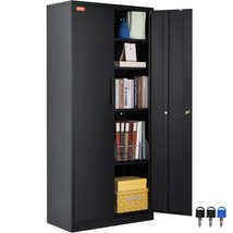 VEVOR Steel Locking Storage Cabinet 71'' Metal, 200 lbs Capacity, Secure - $279.99