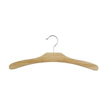 16.5" Flat Dress Hangernatural Gloss Chrome Ball End Hk (Pack Of 100) - £259.94 GBP