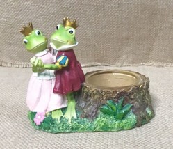 Yankee Candle Frog Prince And Princess Resin Tealight Holder Fairycore Whimsical - £10.06 GBP