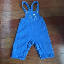 Vintage Carters Blue Corduroy Bib Overalls Bears Size S Up to 18 Lbs Mad... - £15.79 GBP