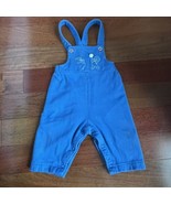 Vintage Carters Blue Corduroy Bib Overalls Bears Size S Up to 18 Lbs Mad... - $19.79