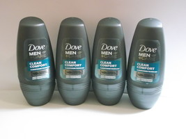 (4) Dove Men Care Clean Comfort Roll-On Deodorant Antiperspirant Fresh 5... - £13.53 GBP