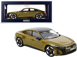 2021 Audi RS E-Tron GT Olive Green Metallic with Carbon Top 1/18 Diecast Mode... - £86.17 GBP
