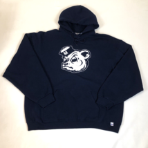 Russell University Maine Black Bears Retro Logo Blue Hoodie Sweatshirt Size XXL - £30.92 GBP