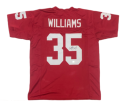 Aeneas Williams of the Arizona Cardinals Autographed Custom Red Jersey Beckett - £91.99 GBP