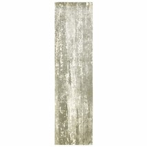 3 X 10 Gray And Ivory Abstract Splash Indoor Runner Rug - €358,89 EUR