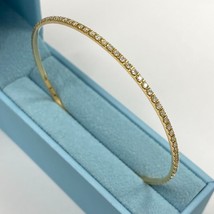 1.75Ct Diamond Eternity Bangle Bracelet Stackable Slip On 14k Yellow Gold - £2,542.06 GBP