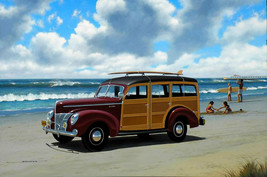 Woody at the Beach Metal Sign by Stan Stokes - $34.95