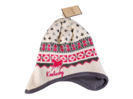 Ugly Christmas Kentucky Horse Embroidered Knit Beanie American Crown Derby - £13.82 GBP